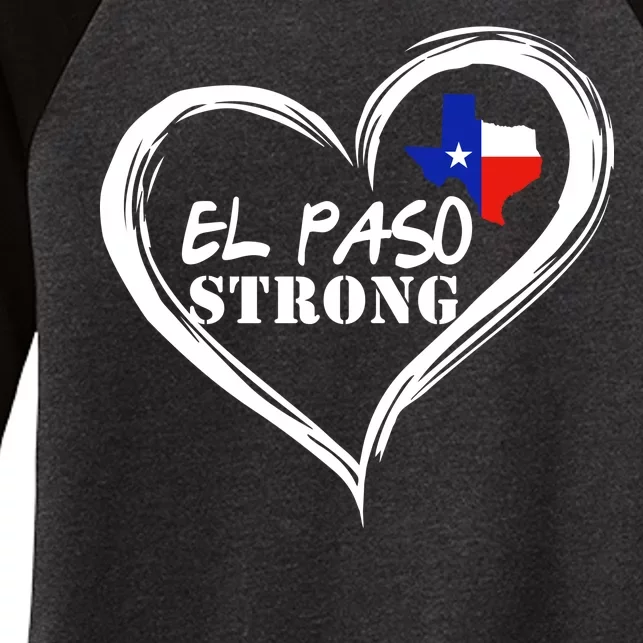 El Paso Strong Support Texas Women's Tri-Blend 3/4-Sleeve Raglan Shirt