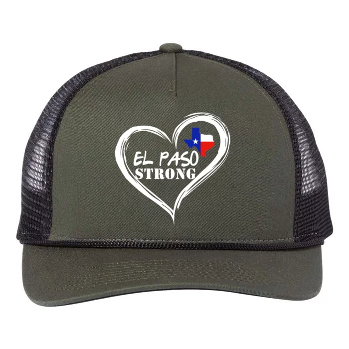 El Paso Strong Support Texas Retro Rope Trucker Hat Cap