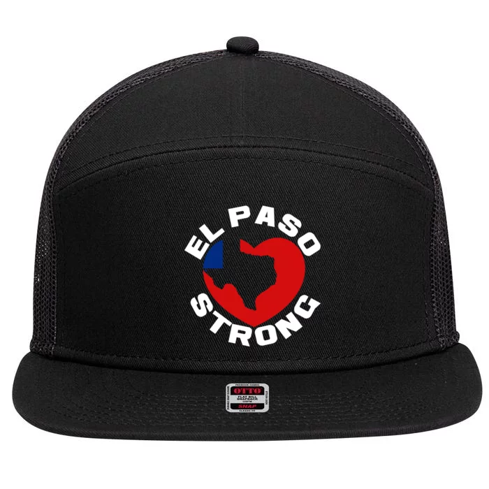 El Paso Strong Texas Heart 7 Panel Mesh Trucker Snapback Hat