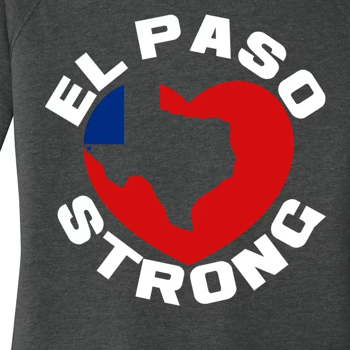 El Paso Strong Texas Heart Women's Perfect Tri Tunic Long Sleeve Shirt