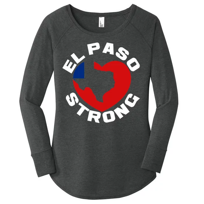 El Paso Strong Texas Heart Women's Perfect Tri Tunic Long Sleeve Shirt