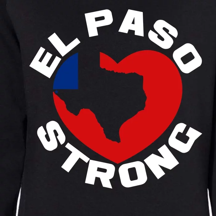 El Paso Strong Texas Heart Womens California Wash Sweatshirt