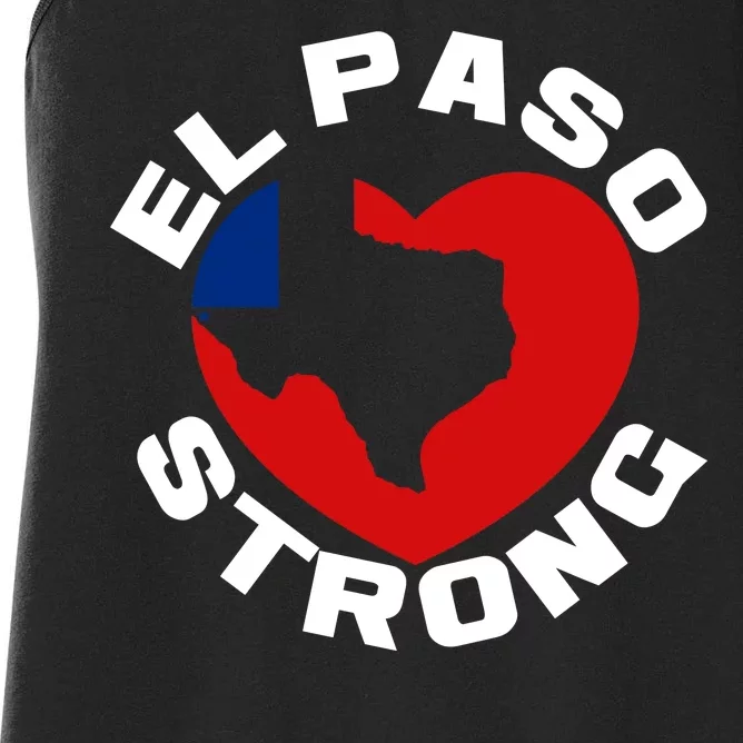 El Paso Strong Texas Heart Women's Racerback Tank