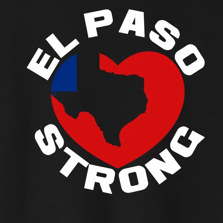 El Paso Strong Texas Heart Women's Crop Top Tee