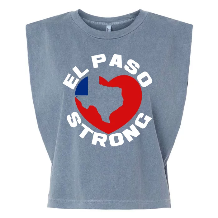 El Paso Strong Texas Heart Garment-Dyed Women's Muscle Tee