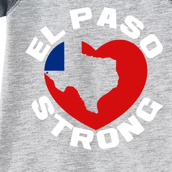 El Paso Strong Texas Heart Infant Baby Jersey Bodysuit