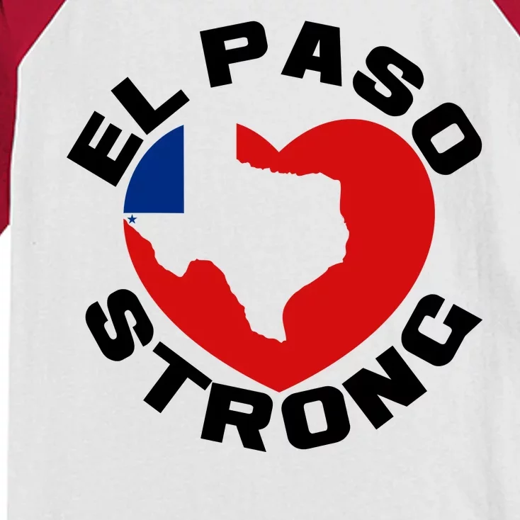 El Paso Strong Texas Heart Kids Colorblock Raglan Jersey