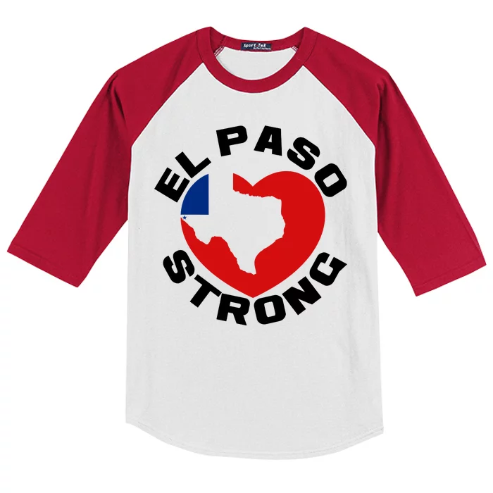 El Paso Strong Texas Heart Kids Colorblock Raglan Jersey