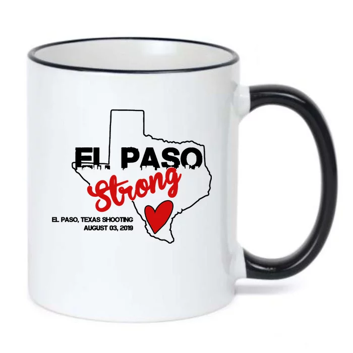 El Paso Strong Texas Shooting Black Color Changing Mug