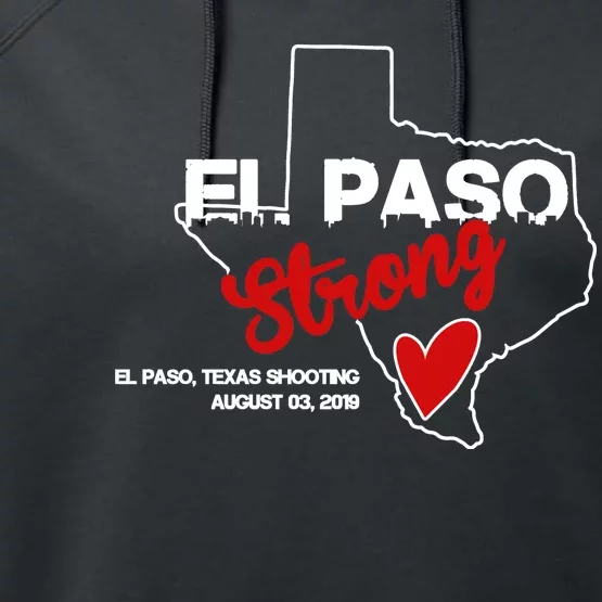 El Paso Strong Texas Shooting Performance Fleece Hoodie