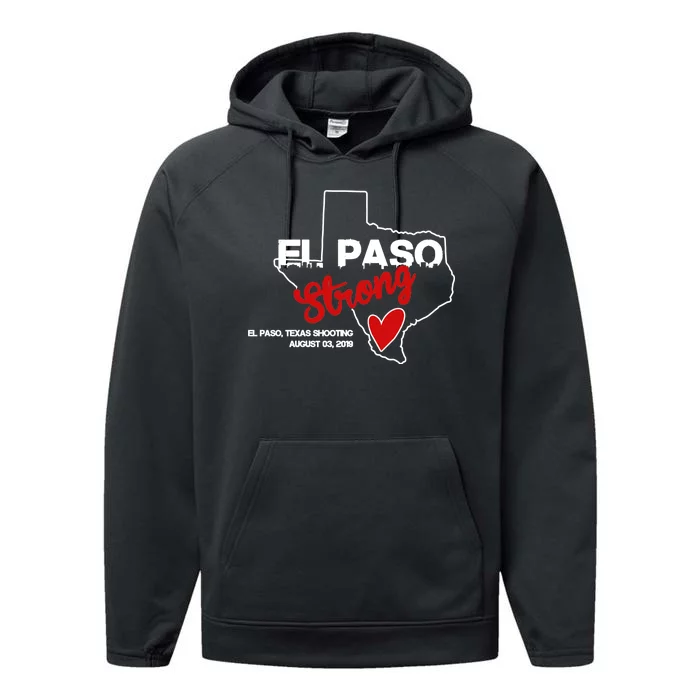 El Paso Strong Texas Shooting Performance Fleece Hoodie