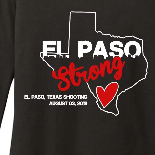 El Paso Strong Texas Shooting Womens CVC Long Sleeve Shirt