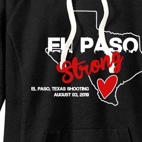 El Paso Strong Texas Shooting Women's Fleece Hoodie