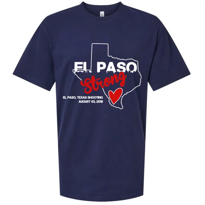 El Paso Strong Texas Shooting Sueded Cloud Jersey T-Shirt