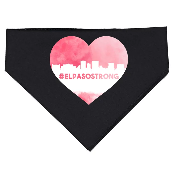 #El Paso Strong Texas Skyline Heart USA-Made Doggie Bandana