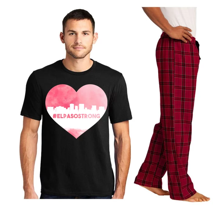 #El Paso Strong Texas Skyline Heart Pajama Set