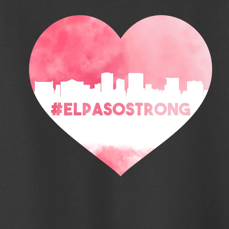 #El Paso Strong Texas Skyline Heart Toddler T-Shirt