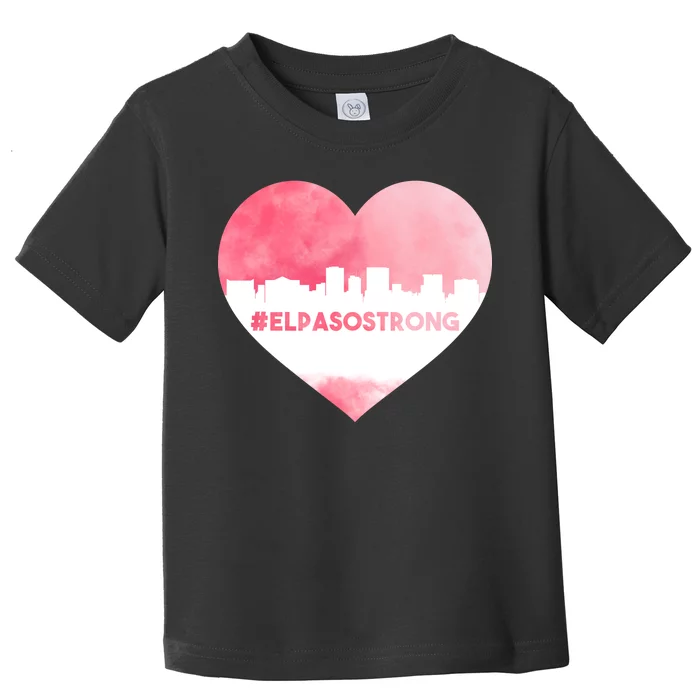 #El Paso Strong Texas Skyline Heart Toddler T-Shirt