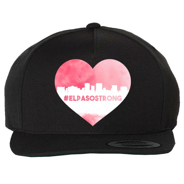 #El Paso Strong Texas Skyline Heart Wool Snapback Cap