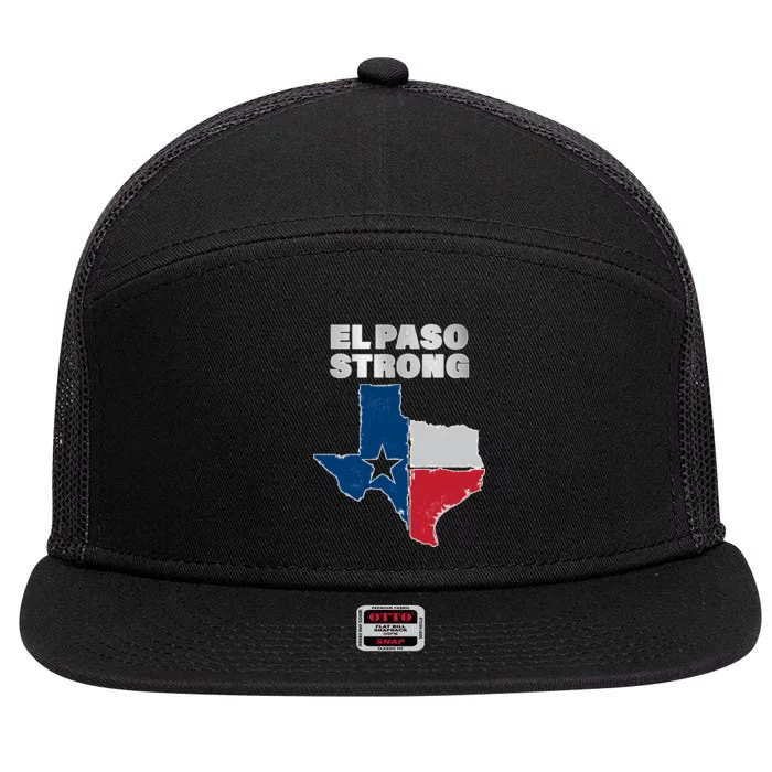 El Paso Strong Texas State 7 Panel Mesh Trucker Snapback Hat