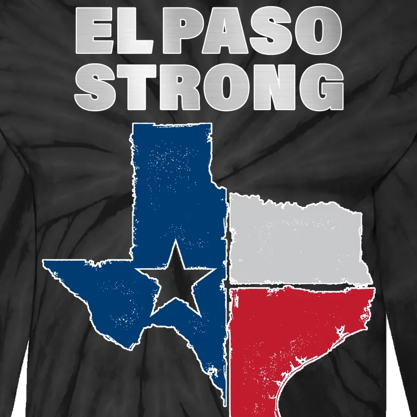 El Paso Strong Texas State Tie-Dye Long Sleeve Shirt