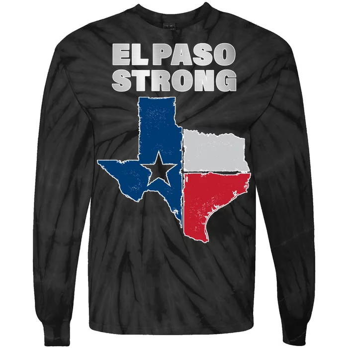 El Paso Strong Texas State Tie-Dye Long Sleeve Shirt