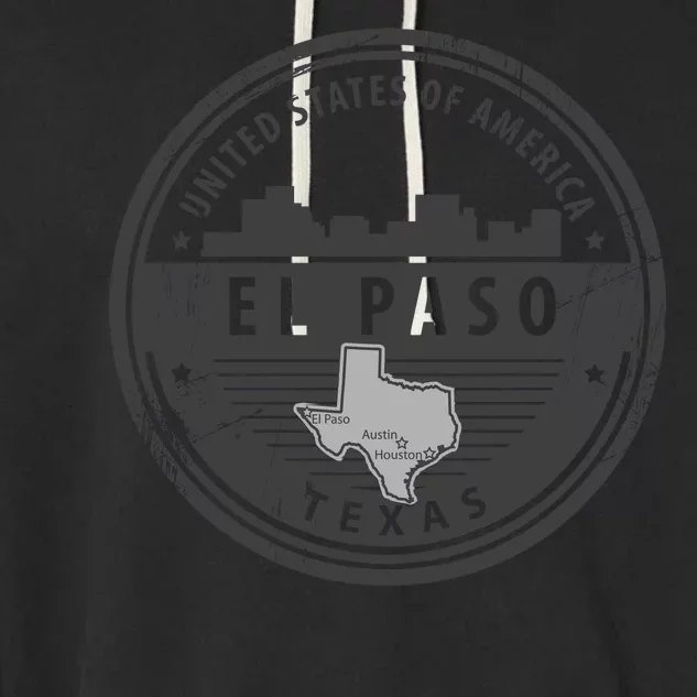 El Paso Texas Garment-Dyed Fleece Hoodie