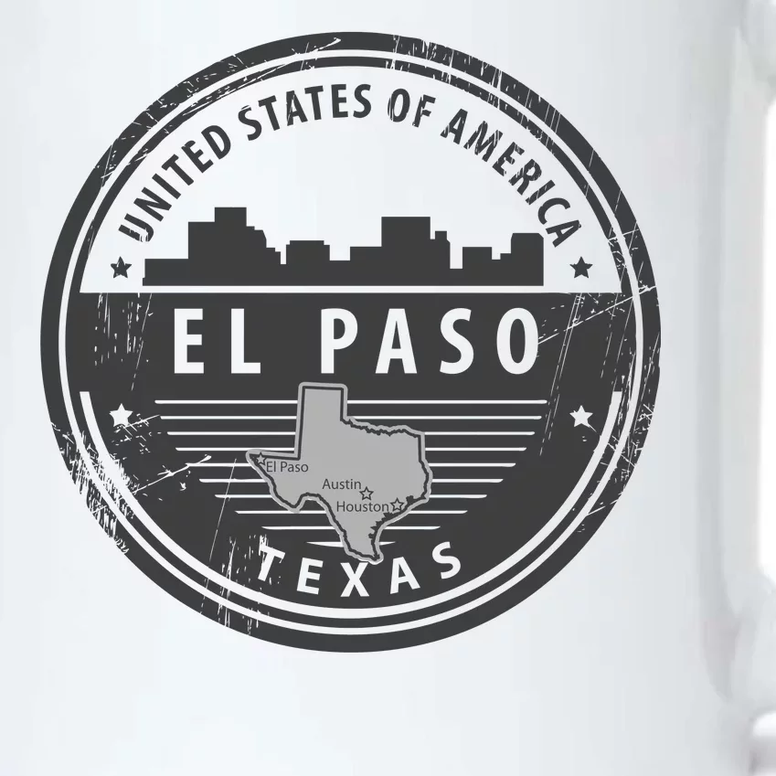 El Paso Texas Black Color Changing Mug