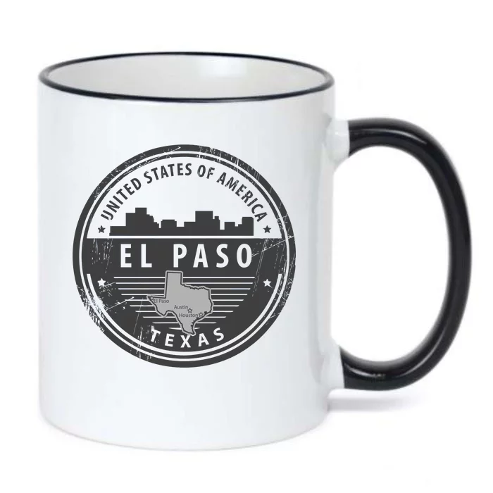 El Paso Texas Black Color Changing Mug