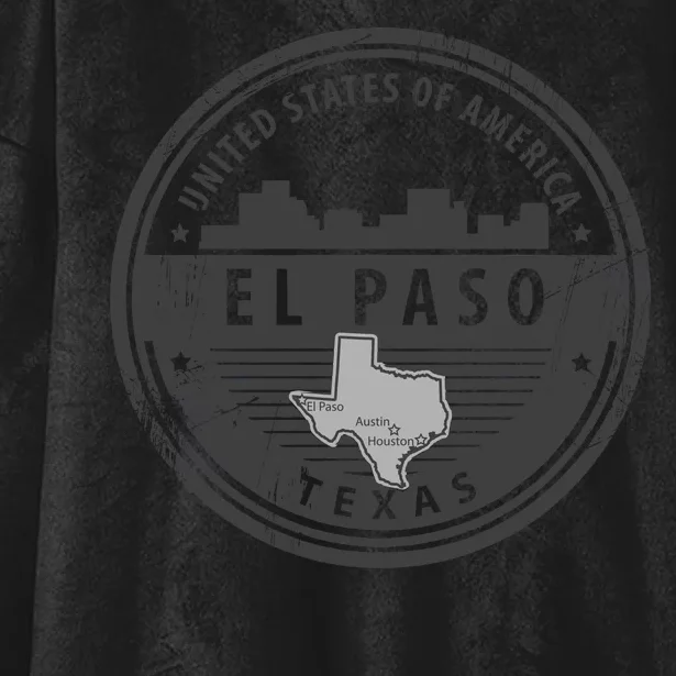 El Paso Texas Hooded Wearable Blanket