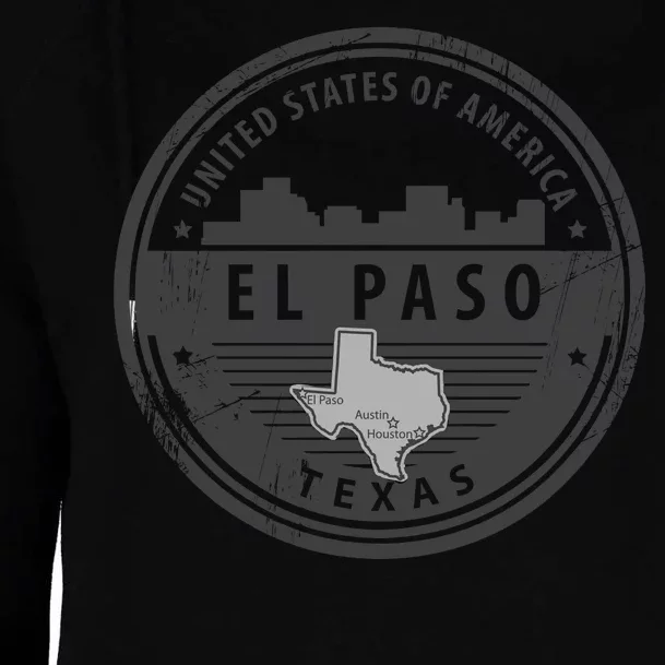 El Paso Texas Womens Funnel Neck Pullover Hood