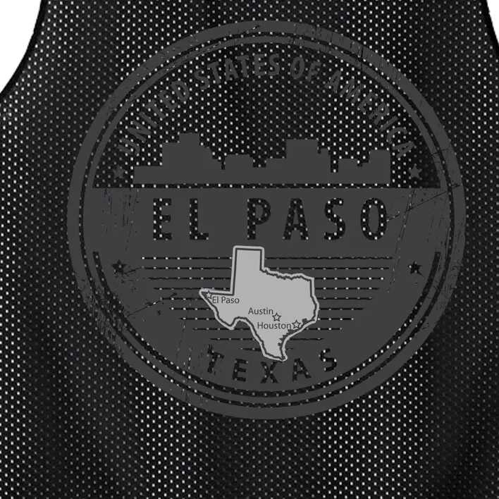 El Paso Texas Mesh Reversible Basketball Jersey Tank