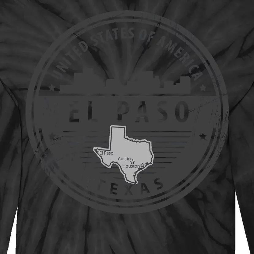 El Paso Texas Tie-Dye Long Sleeve Shirt