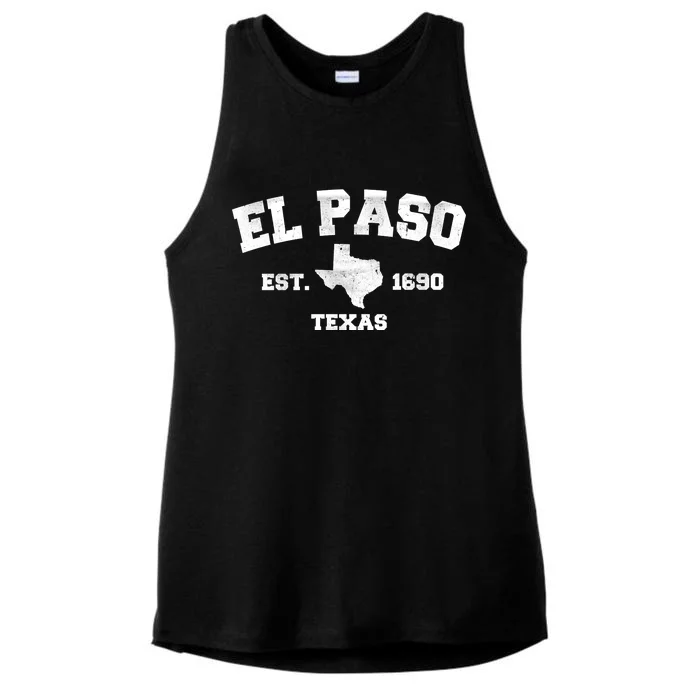 El Paso Texas Est. 1690 Vintage Ladies Tri-Blend Wicking Tank