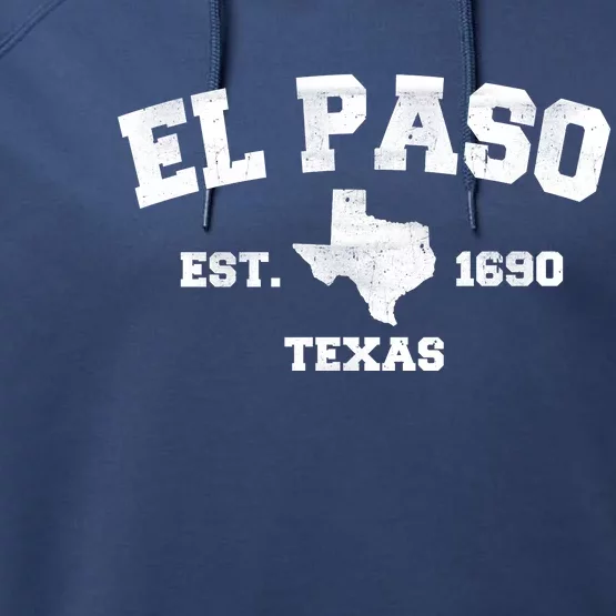 El Paso Texas Est. 1690 Vintage Performance Fleece Hoodie