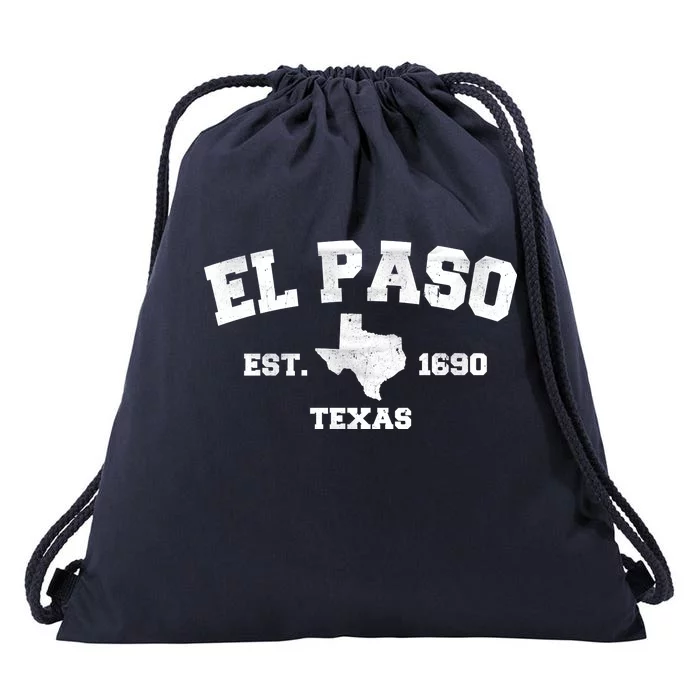 El Paso Texas Est. 1690 Vintage Drawstring Bag