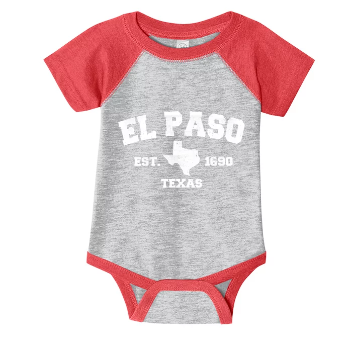 El Paso Texas Est. 1690 Vintage Infant Baby Jersey Bodysuit