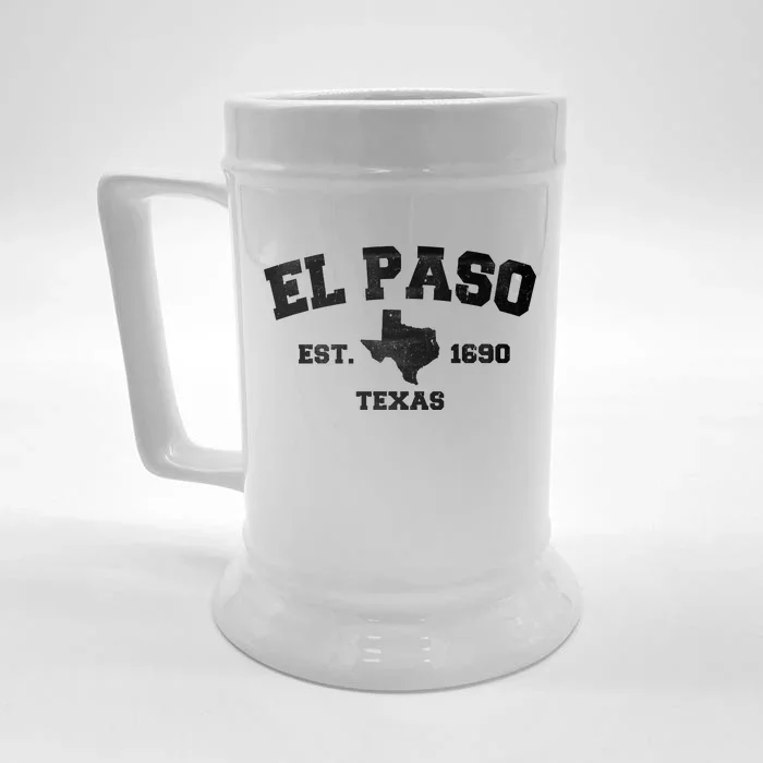 El Paso Texas Est. 1690 Vintage Front & Back Beer Stein