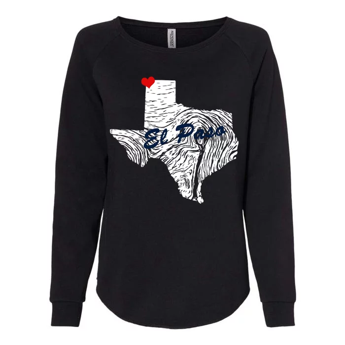 El Paso Texas State Womens California Wash Sweatshirt