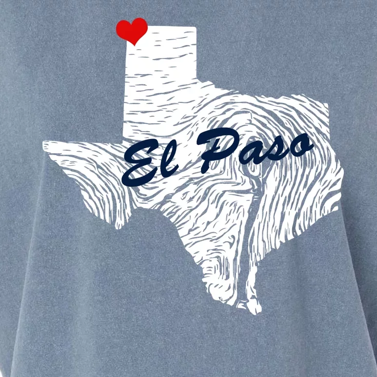 El Paso Texas State Garment-Dyed Women's Muscle Tee