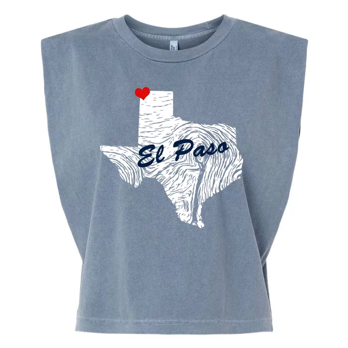 El Paso Texas State Garment-Dyed Women's Muscle Tee