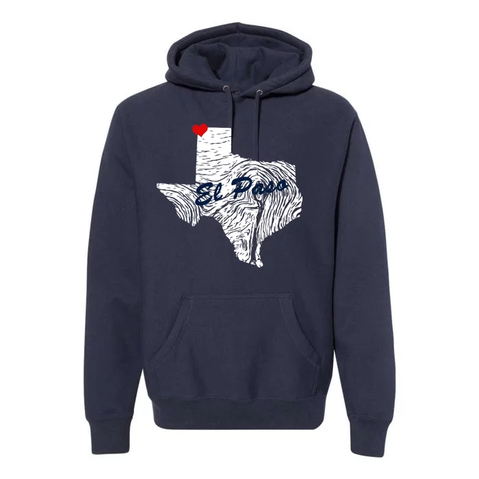 El Paso Texas State Premium Hoodie