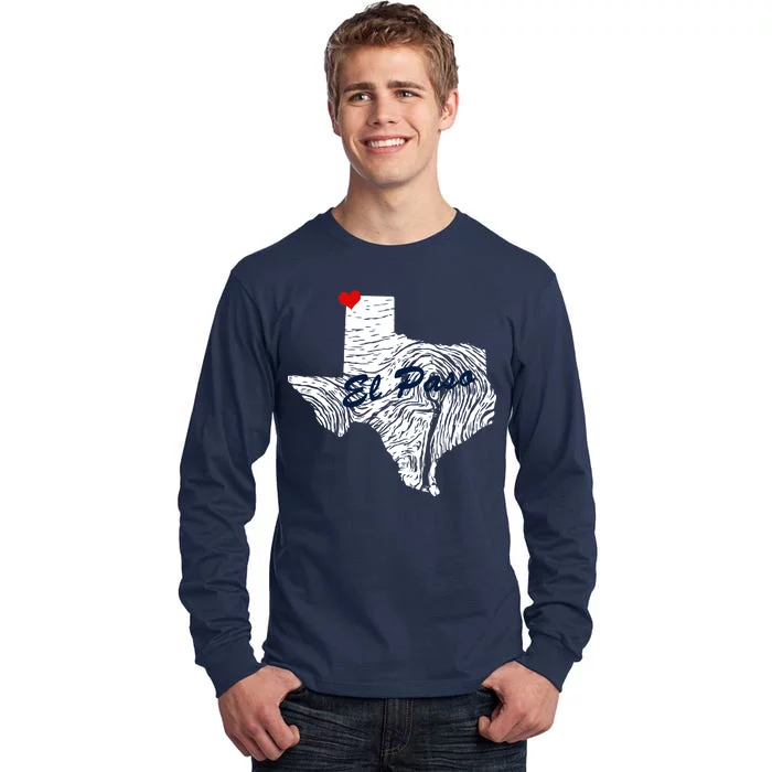 El Paso Texas State Tall Long Sleeve T-Shirt