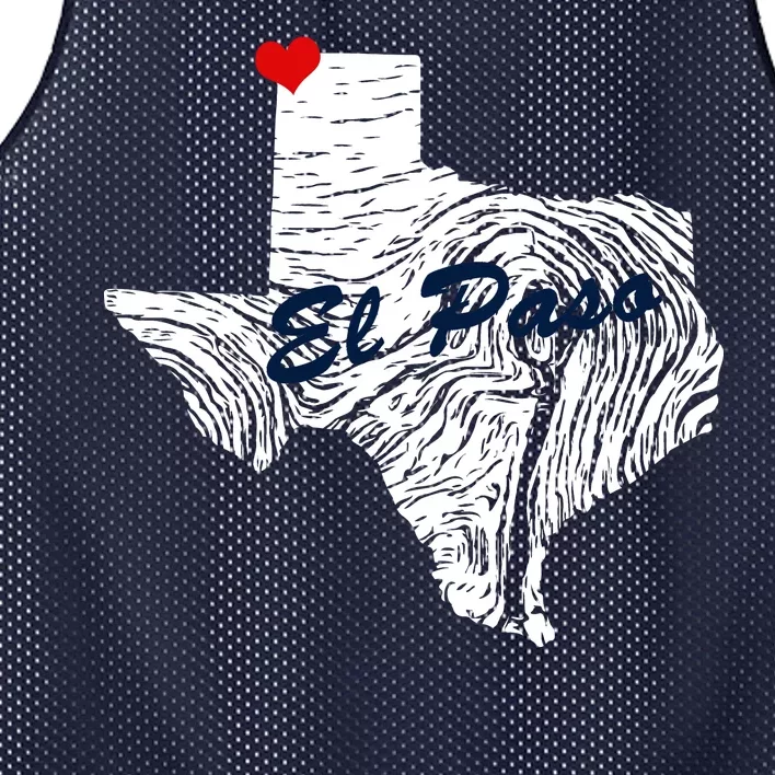 El Paso Texas State Mesh Reversible Basketball Jersey Tank