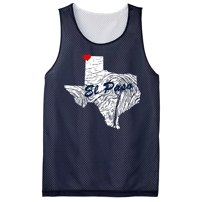 El Paso Texas State Mesh Reversible Basketball Jersey Tank