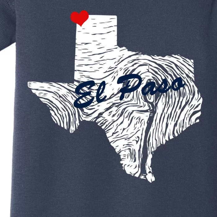 El Paso Texas State Baby Bodysuit