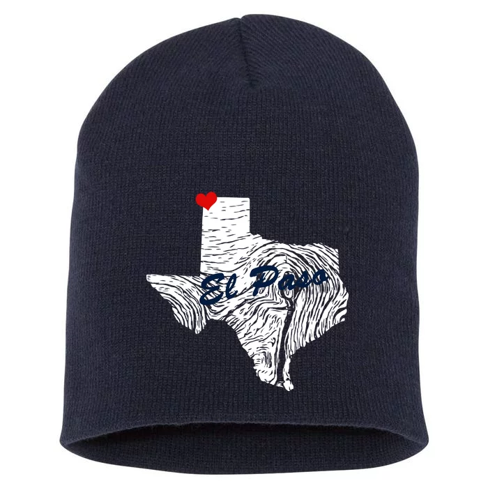 El Paso Texas State Short Acrylic Beanie