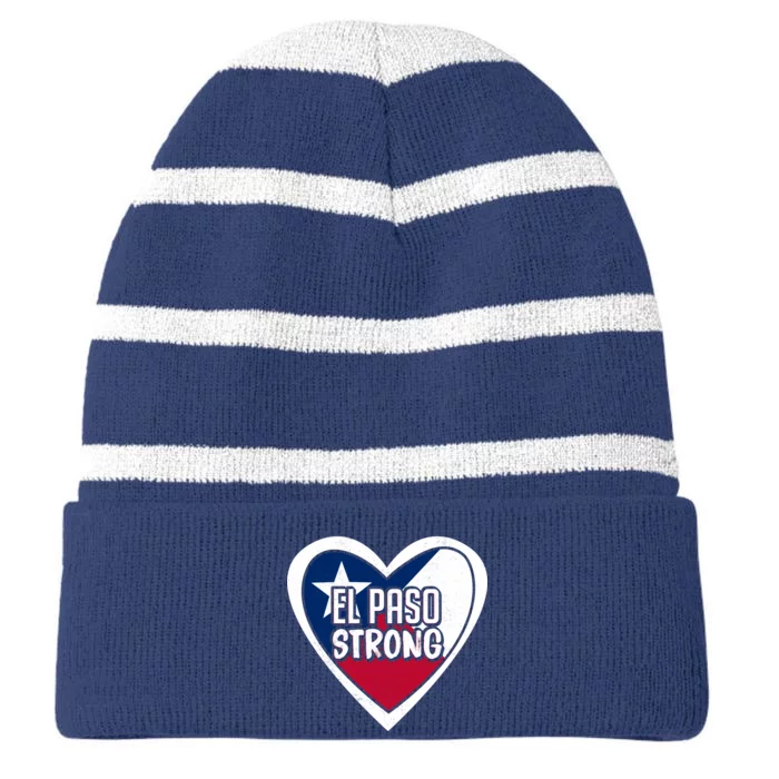 El Paso Texas Strong Striped Beanie with Solid Band