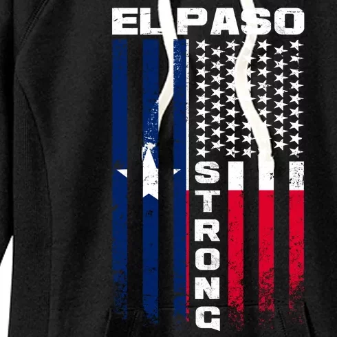 El Paso Texas Strong Flag Women's Fleece Hoodie