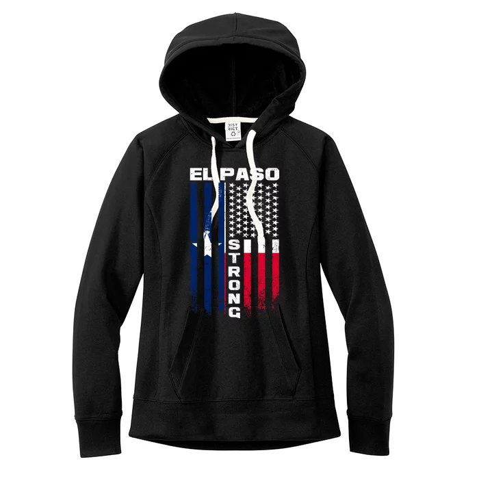 El Paso Texas Strong Flag Women's Fleece Hoodie